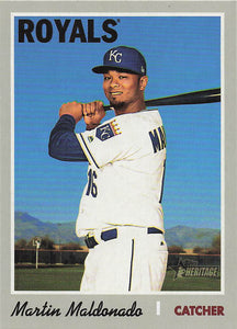 2019 Topps Heritage High Number Baseball Martin Maldonado #651