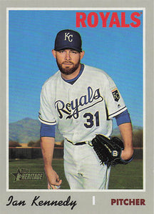 2019 Topps Heritage High Number Baseball Ian Kennedy #654