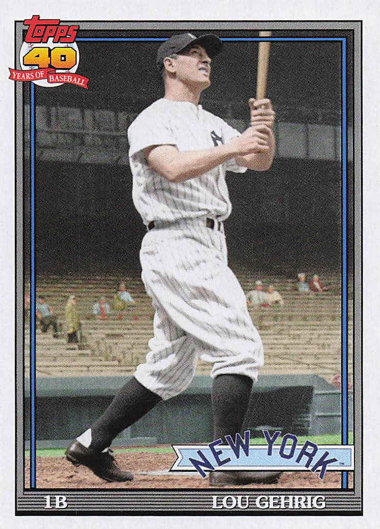2021 Topps Archives Baseball Lou Gehrig #195