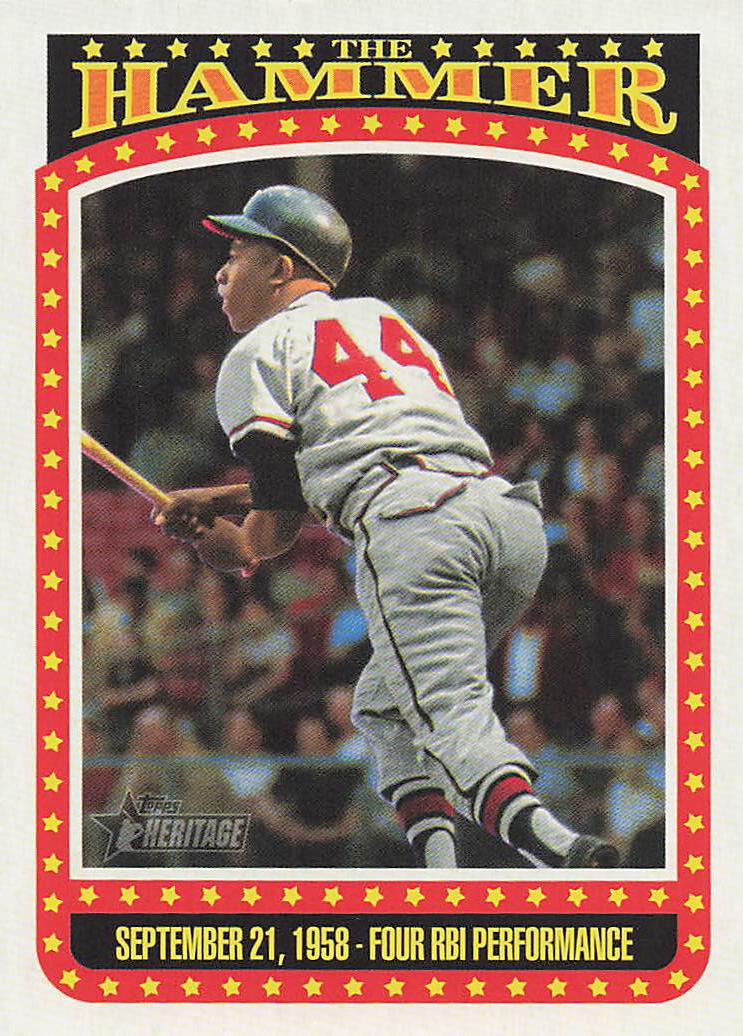 2023 Topps Heritage High Number The Hammer Hank Aaron #TH-4