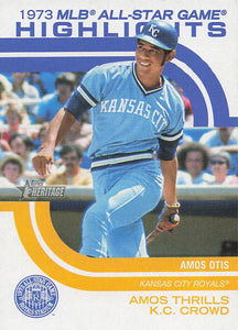 2022 Topps Heritage High Number 1973 MLB All-Star Game Highlights Amos Otis #ASGH-6