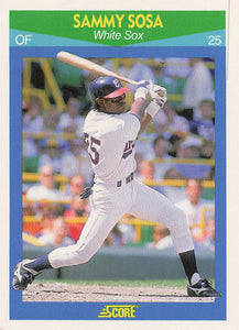 1990 Score Rising Stars Baseball Sammy Sosa #35