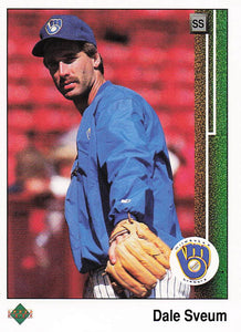 1989 Upper Deck Baseball Dale Sveum #421