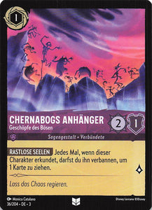 Disney Lorcana: Tintenlande DE: #36 Chernabogs Anhänger