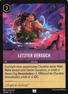 Disney Lorcana: Tintenlande DE: #62 Letzter Versuch