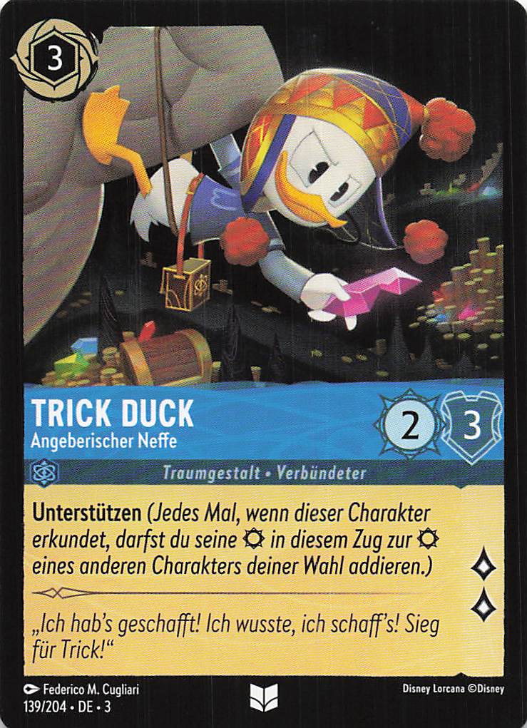 Disney Lorcana: Tintenlande DE: #139 Trick Duck – Trades and This e.U