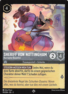 Disney Lorcana: Tintenlande DE: #191 Sheriff von Nottingham