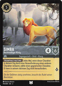 Disney Lorcana: Tintenlande DE: #193 Simba