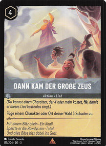 Disney Lorcana: Tintenlande DE: #195 Dann kam der große Zeus