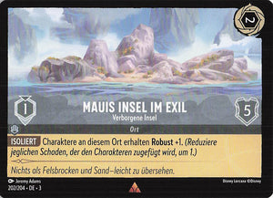 Disney Lorcana: Tintenlande DE: #202 Mauis Insel im Exil