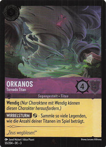 Disney Lorcana: Tintenlande Foil DE: #55 Orkanos