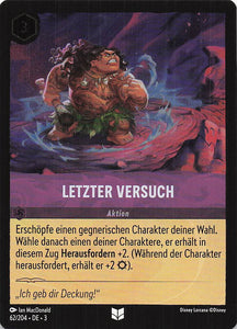 Disney Lorcana: Tintenlande Foil DE: #62 Letzter Versuch