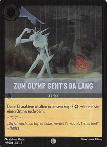 Disney Lorcana: Tintenlande Foil DE: #197 Zum Olymp Geht's Da Lang