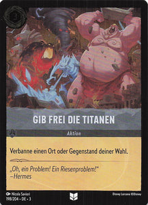 Disney Lorcana: Tintenlande Foil DE: #Gib Frei Die Titanen