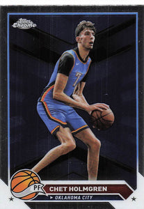 2023-24 Topps Chrome Basketball Chet Holmgren #196