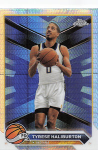 2023-24 Topps Chrome Basketball Prism Refractor Tyrese Haliburton #4