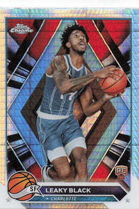 2023-24 Topps Chrome Basketball Prism Refractor Leaky Black #51 RC