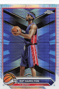 2023-24 Topps Chrome Basketball Prism Refractor Rip Hamilton #109