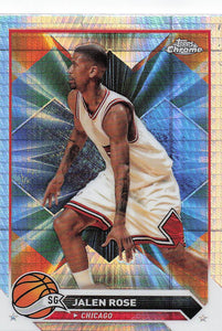 2023-24 Topps Chrome Basketball Prism Refractor Jalen Rose #194