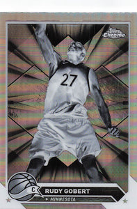 2023-24 Topps Chrome Basketball Negative Refractor Rudy Gobert #38