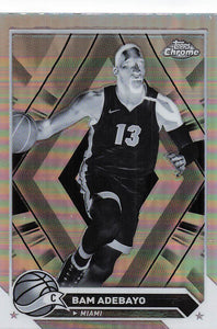 2023-24 Topps Chrome Basketball Negative Refractor Bam Adebayo #99
