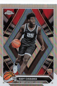 2023-24 Topps Chrome Basketball Refractor Sidy Cissoko #57 RC