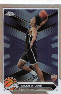 2023-24 Topps Chrome Basketball Refractor Jalen Wilson #61 RC