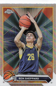2023-24 Topps Chrome Basketball Refractor Ben Sheppard #83 RC