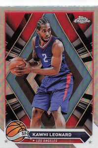 2023-24 Topps Chrome Basketball Refractor Kawhi Leonard #93