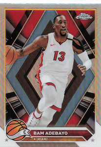 2023-24 Topps Chrome Basketball Refractor Bam Adebayo #99