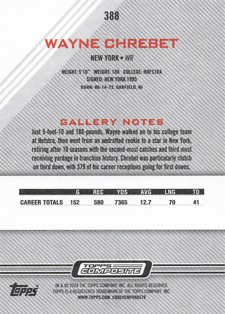 2023 Topps Composite Gallery Wayne Chrebet #388