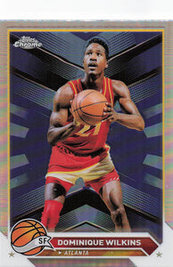 2023-24 Topps Chrome Basketball Refractor Dominique Wilkins #166