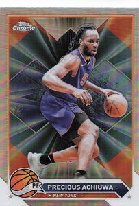 2023-24 Topps Chrome Basketball Refractor Precious Achiuwa #167
