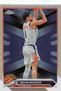 2023-24 Topps Chrome Basketball Refractor Devin Booker #181