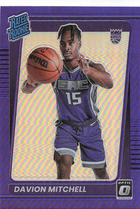 2021-22 Donruss Optic Purple Prizm Davion Mitchell #155 RC