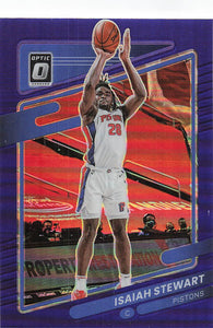 2021-22 Donruss Optic Purple Prizm Isaiah Stewart #12