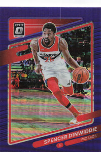 2021-22 Donruss Optic Purple Prizm Spencer Dinwiddie #54