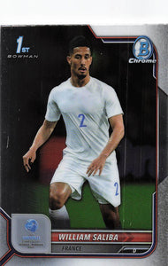 2022 Bowman Chrome UEFA Under 21 William Saliba #55