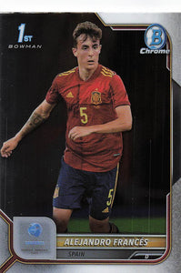 2022 Bowman Chrome UEFA Under 21 Alejandro Frances #136