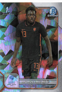 2022 Bowman Chrome UEFA Under 21 Atomic Refractor Anthony Musaba #47
