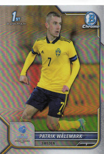 2022 Bowman Chrome UEFA Under 21 Refractor Patrik Walemark #58