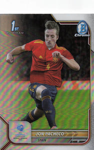 2022 Bowman Chrome UEFA Under 21 Refractor Jon Pacheco #81