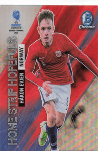 2022 Bowman Chrome UEFA Under 21 Home Strip Hopefuls Hakon Evjen #HS-10