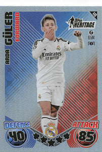 2024-25 Match Attax UEFA Club Competitions Heritage Arda Güler #449