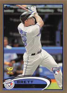2012 Topps Gold 1238/2002 Brett Lawrie #462 RC