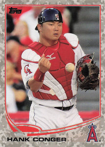 2013 Topps Desert Camo Foil 85/99 Hank Conger #336
