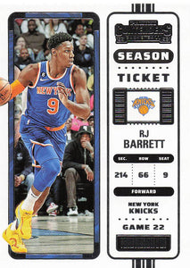 2022-23 Contenders Basketball RJ Barrett #19