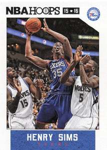 2015-16 Hoops Basketball Henry Sims #161