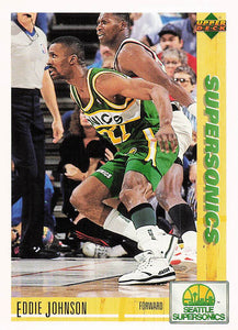 1991-92 Upper Deck International Italian Eddie Johnson #96