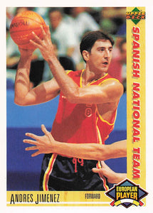 1991-92 Upper Deck International Italian Andres Jimenez #130